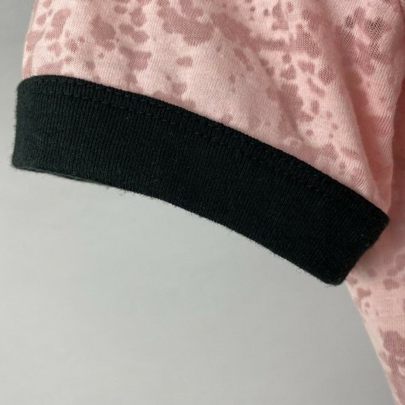 LuLaRoe Liv T S One Of A Kind Butterfly Burnout Ringer Tee - Picture 4 of 11